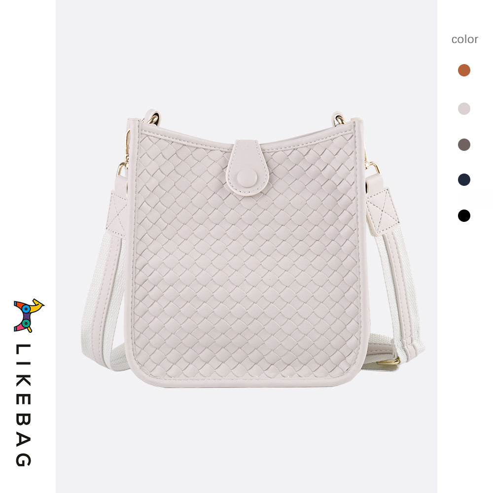 Women's Trendy Texture Woven Ribbon Commuter Crossbody Bags