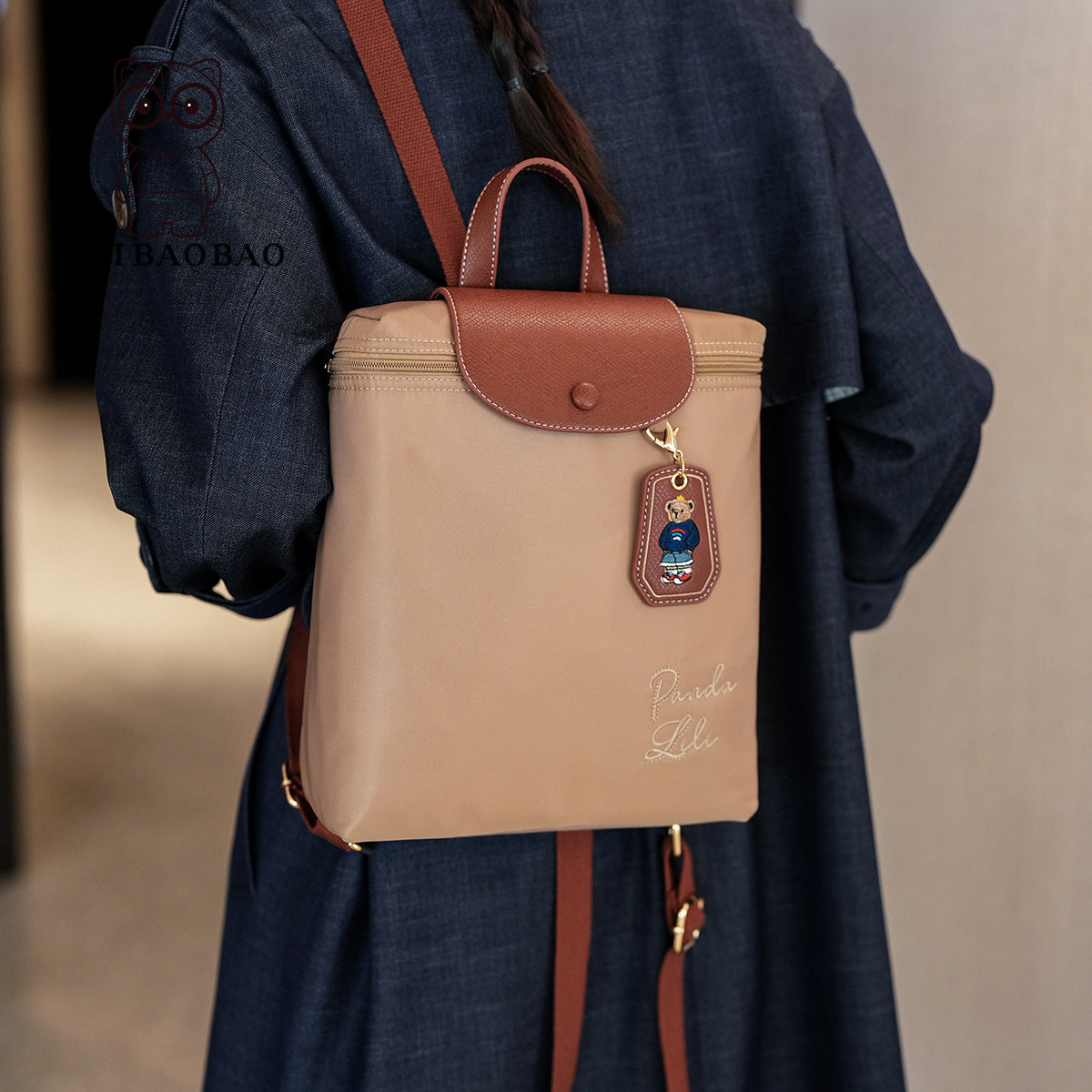 Women's Capacity Lightweight Nylon Portable Western Backpacks