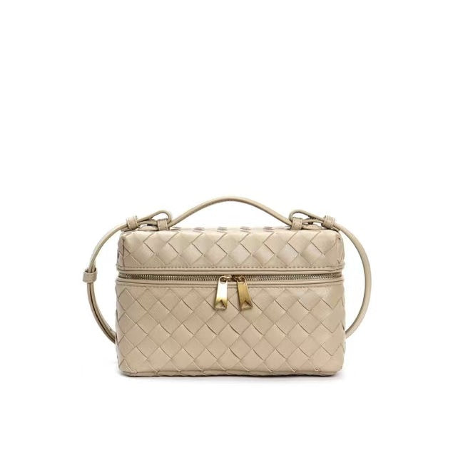 Classic Style Box Female Genuine Leather Portable Crossbody Bags