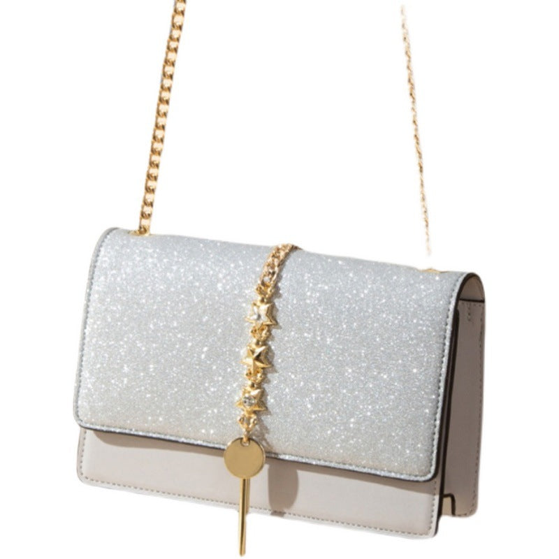 Women's Starry Sky Light Luxury Chain Sense Handbags