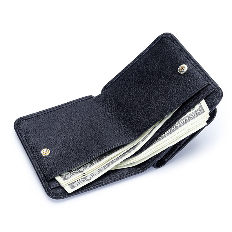 Women's Advanced Natural Fall Short Folding Fashion Ladies Wallets