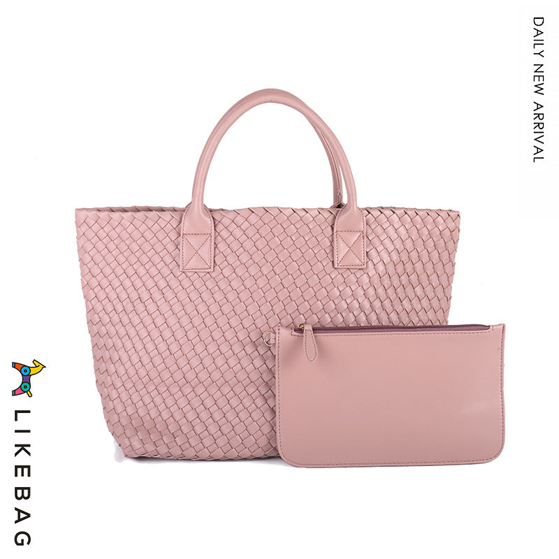 Women's Handmade Woven Simple Large Capacity Combination Shoulder Bags