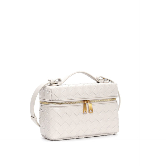 Classic Style Box Female Genuine Leather Portable Crossbody Bags