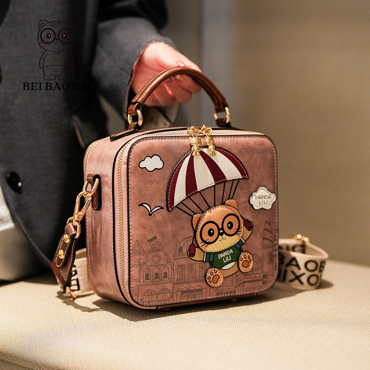 Attractive Women's Western Style Box Portable Crossbody Bags