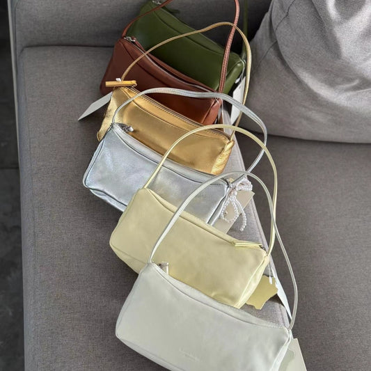 Unique Design Sier Leather Sheepskin Underarm Armpit Bags