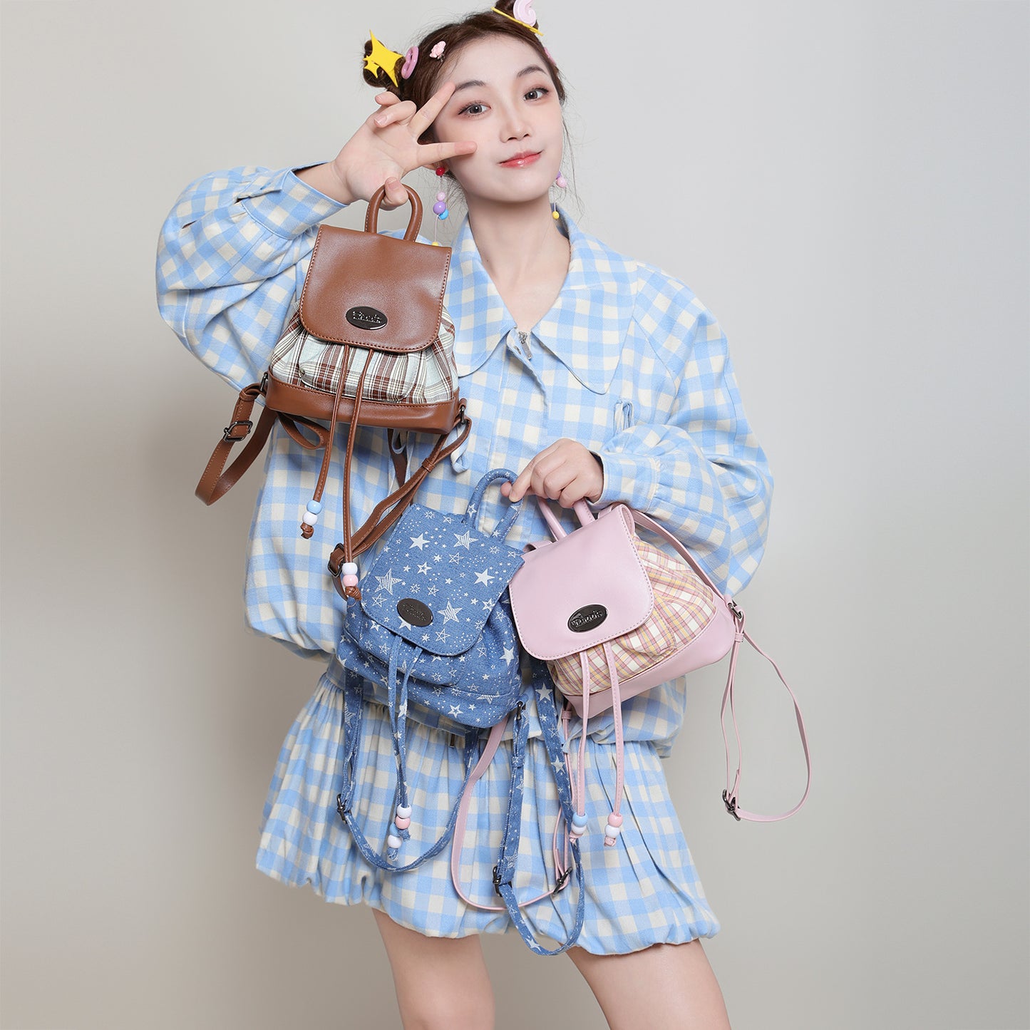 Sweet Cool Retro For Going Out Backpacks