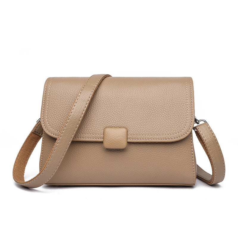 Women's Durable Genuine Leather High-grade Textured Shoulder Bags