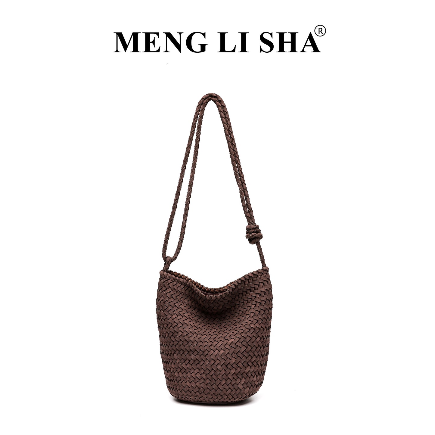 Women's French Retro High-grade Frosted Handmade Woven Shoulder Bags