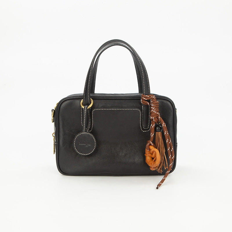 First Layer Vegetable Tanning Leather Portable Crossbody Bags