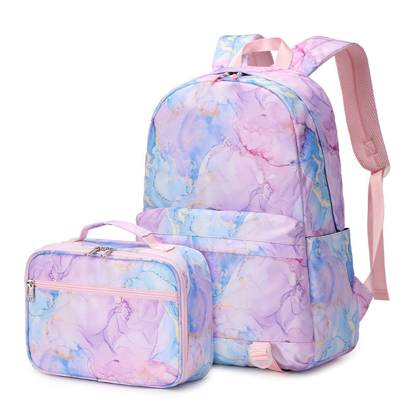 Women's Clear Sweet Nylon Printed Fashion Two-piece Bags