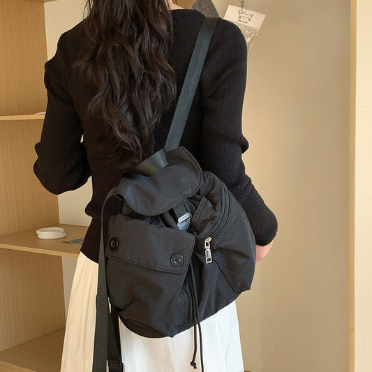 Drawstring Trendy Korean Style College Class Backpacks