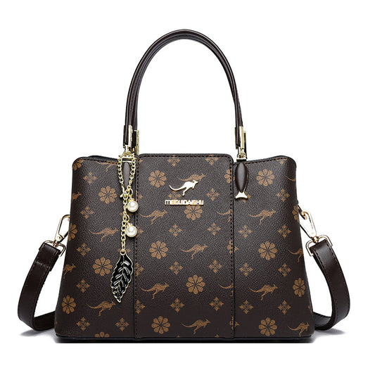 Women's Rose Kangaroo Versatile Fashion Large Capacity Elegant Crossbody Bags