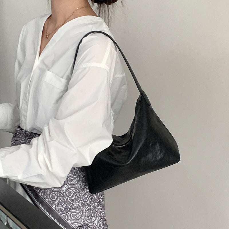 Tanned Cattle Leather Niche Minimalist Retro Bags