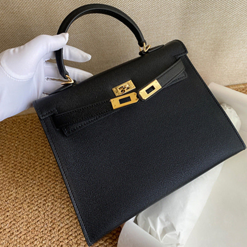 Women's Palm Print Genuine Leather Kelly Mini Bags