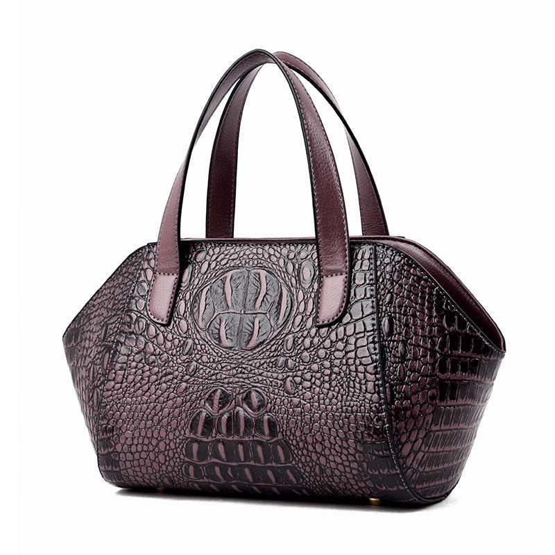 Women's Crocodile Pattern Light Luxury Elegant Mother Handbags