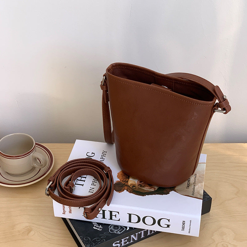 Women's First Layer Vegetable Tanning Leather Shoulder Bags