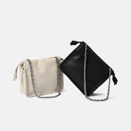 Women's High-grade Pleated Leather Cow Fashion Versatile Shoulder Bags