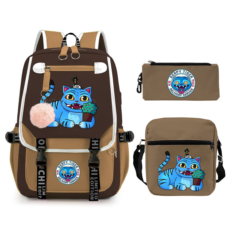 Elegant Children's Merchandise Printed Fashion Pencil Backpacks