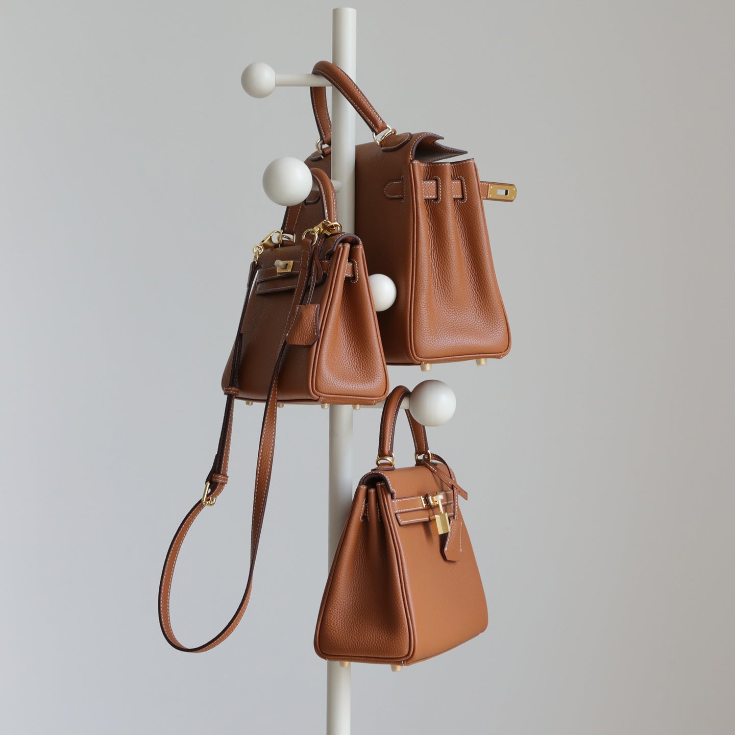 Women's Layer Cowhide Inner Seam Kelly Portable Bags