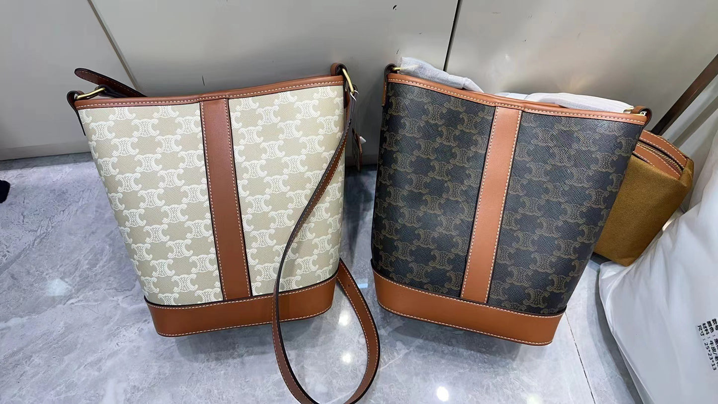 Women's Arc Cowhide Spring Fashion Advanced Texture Handbags