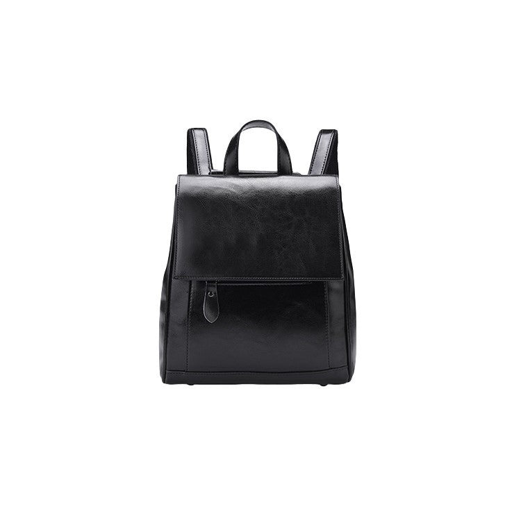 Women's Leather British College Style Retro Computer Backpacks