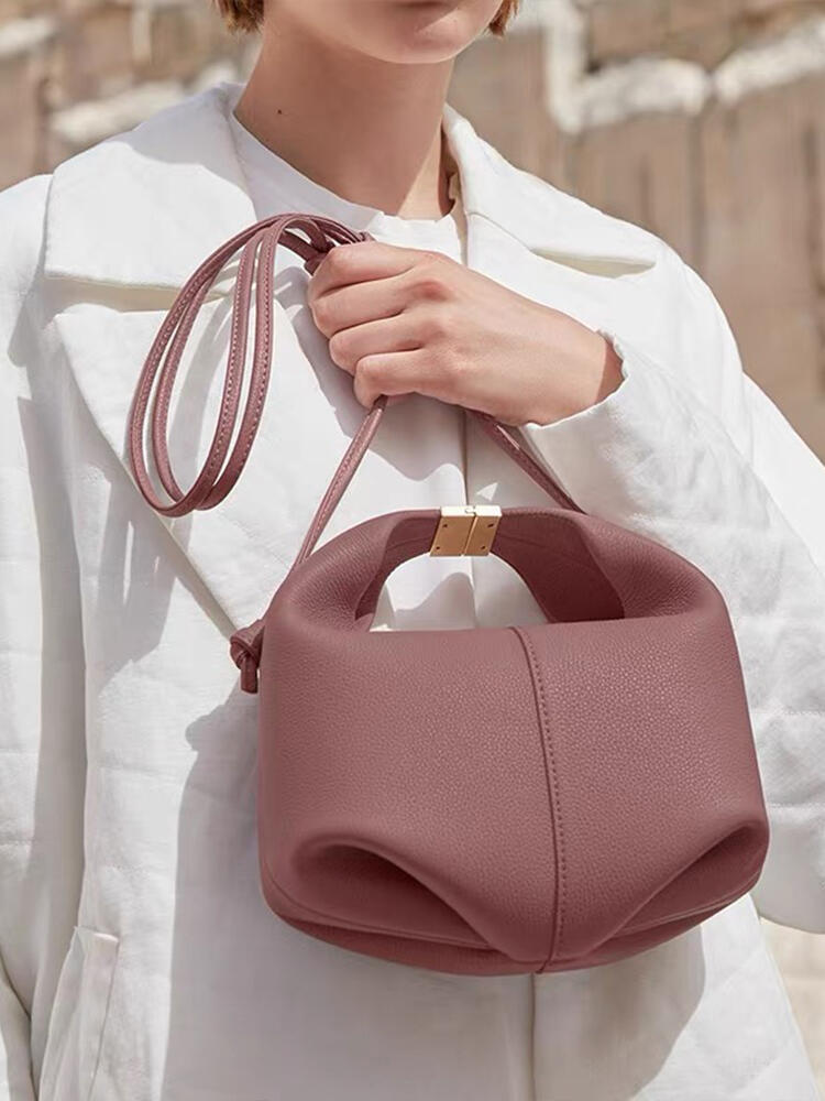 Women's French Lunch Genuine Leather High Sense Handbags