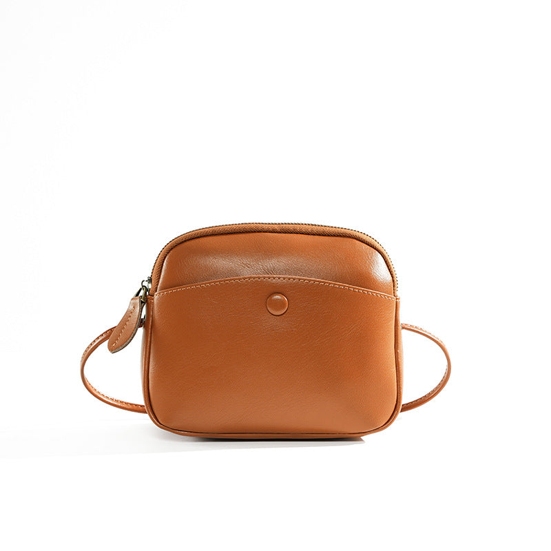 Women's Attractive Shell Mobile High-grade Leather Crossbody Bags