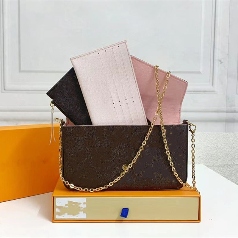 Women's Donkey Presbyopic Three-in-one Chain Genuine Leather Bags