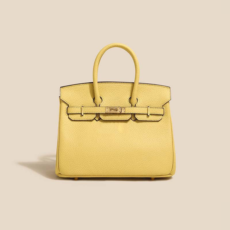 Women's Line First Layer Cowhide Handmade Genuine Bags