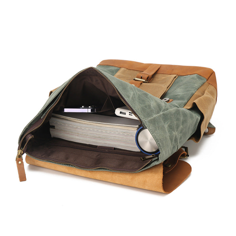 Crazy Horse Leather Vintage Waterproof Oil Backpacks