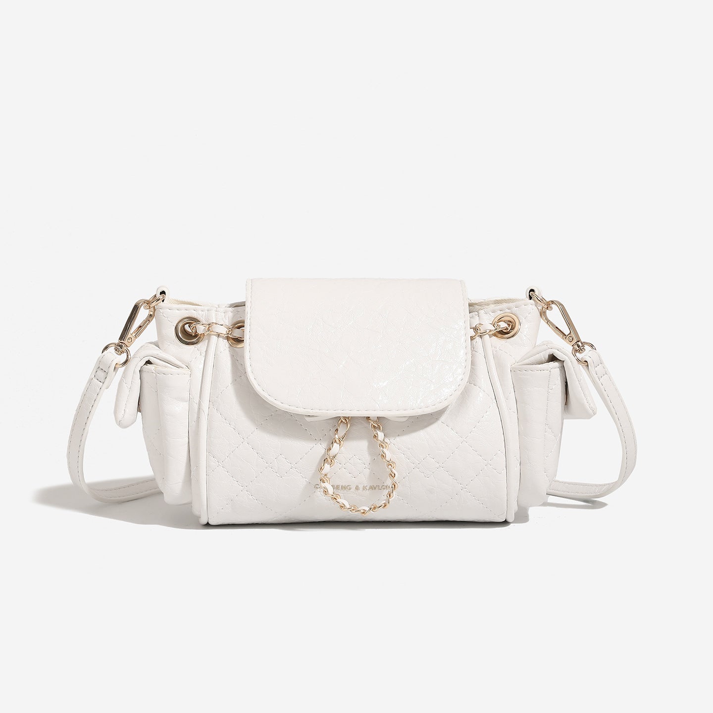 Wax Leather Chain Underarm Female Commuter Bags