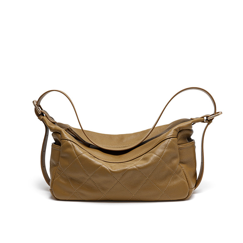 Elegant Women's Commuter Zipper Rhombus High-grade Tote Bags