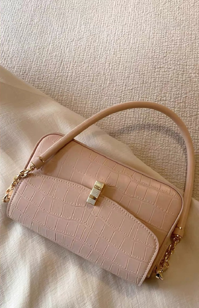 Style Cherry Blossom Cream Underarm Female Bags