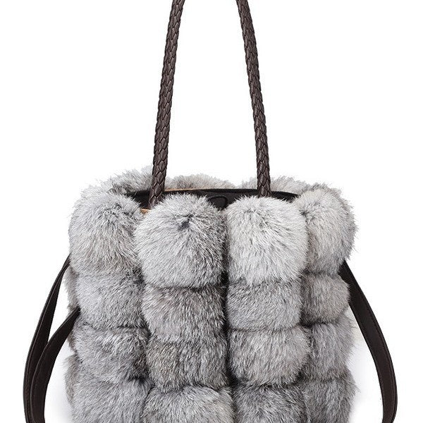 Women's Winter Fur Cute Rabbit Hair Bags