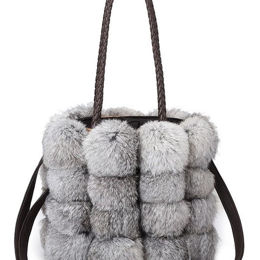 Women's Winter Fur Cute Rabbit Hair Bags