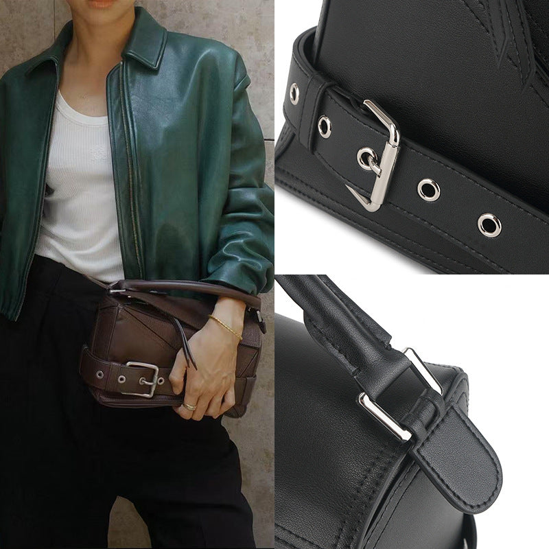 Women's High-grade Locomotive Pillow Large Capacity Crossbody Bags