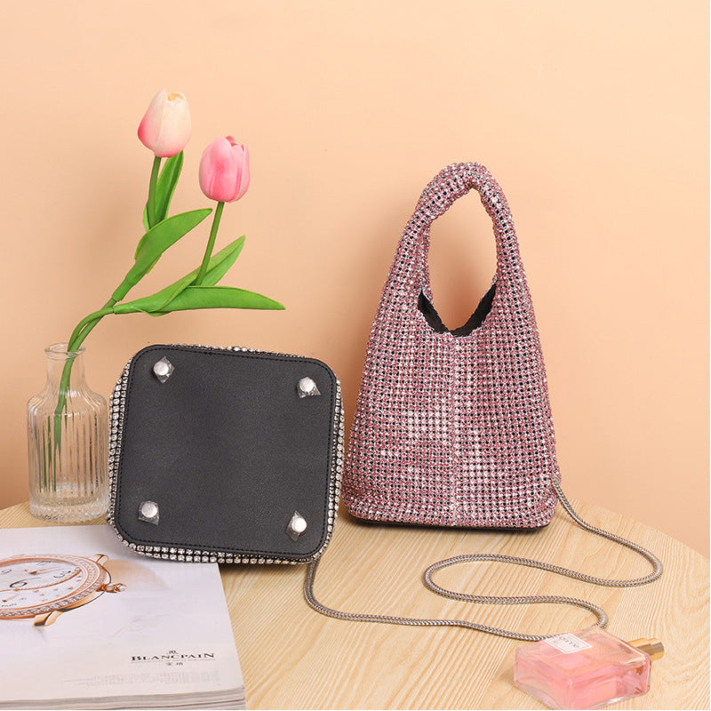 Women's Portable Chain Elegant Dinner Banquet Clutch Evening Bags
