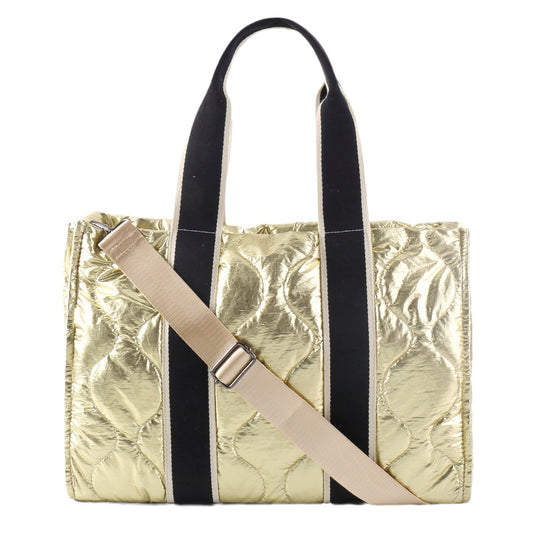 Women's Shiny Down Large Capacity Stitching Texture Shoulder Bags