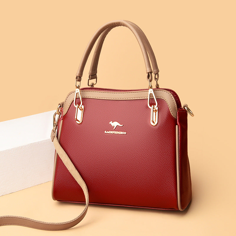 Women's New Comfortable Creative Contrast Color Handbags