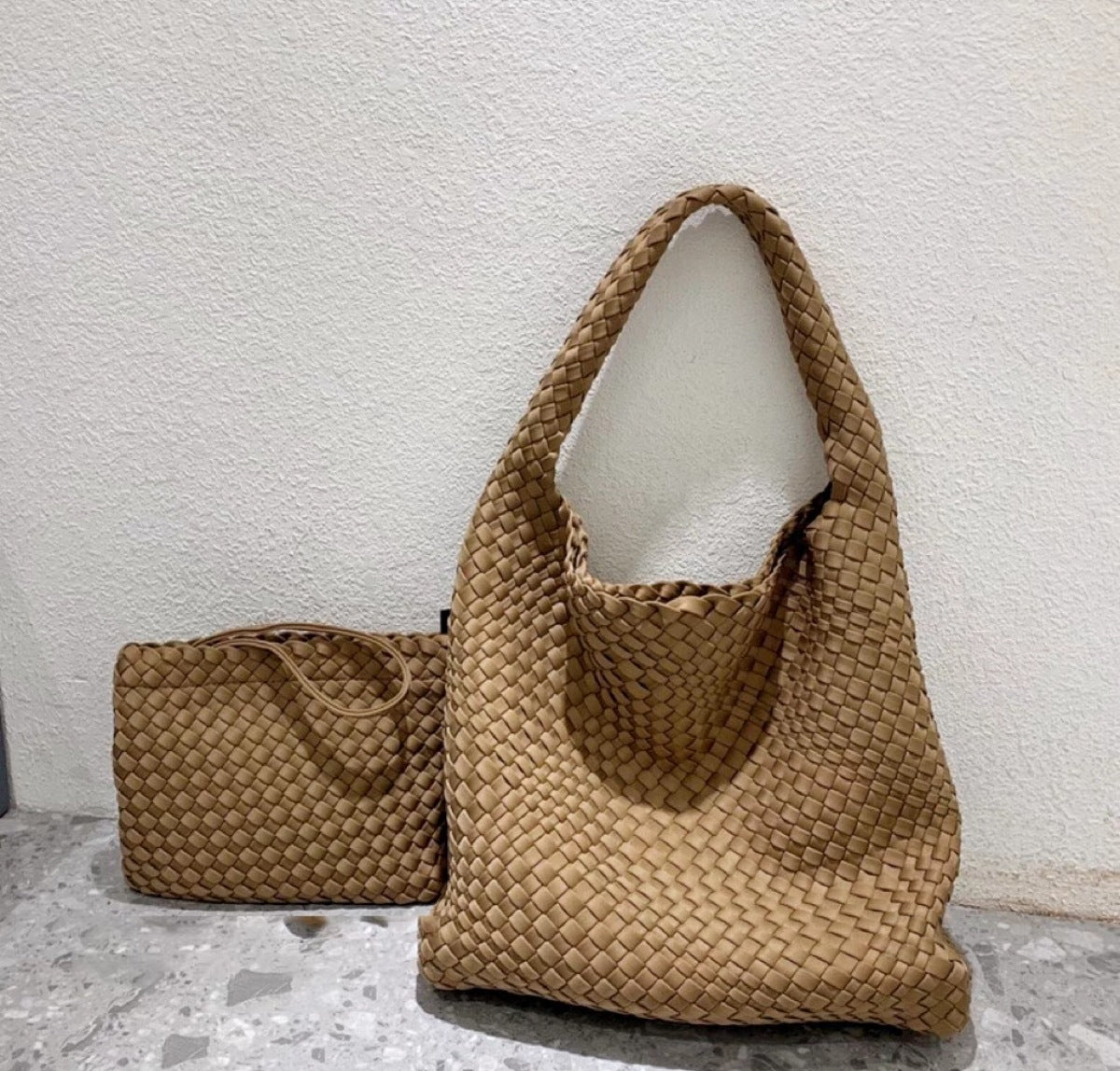 Women's Hand-woven Large Capacity Nylon Mother Chain Bags