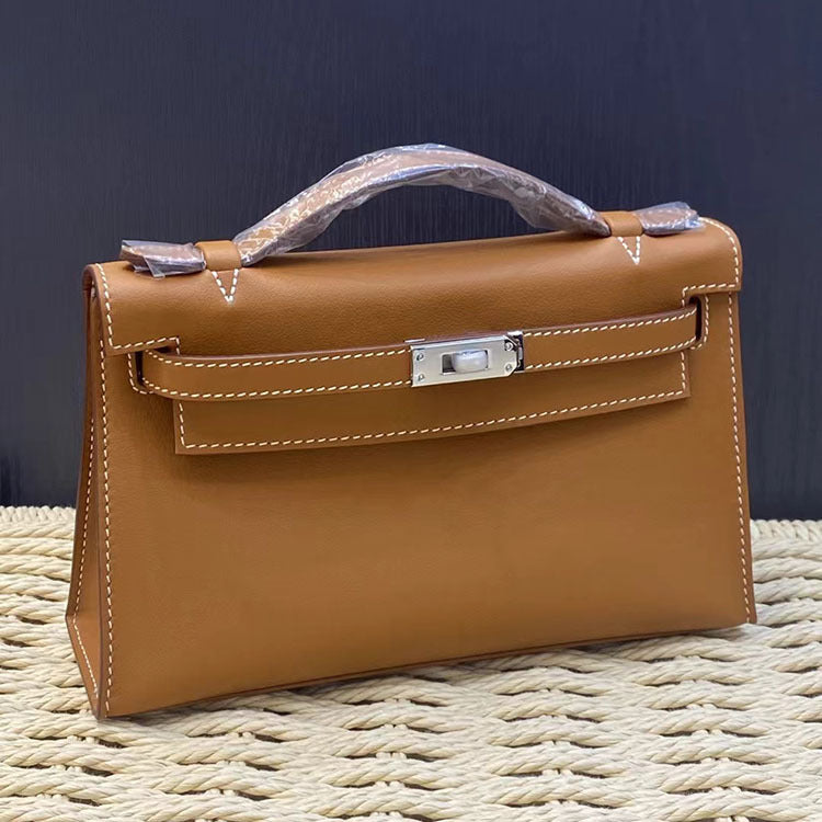 Ding Half Wax Line First Layer Handbags