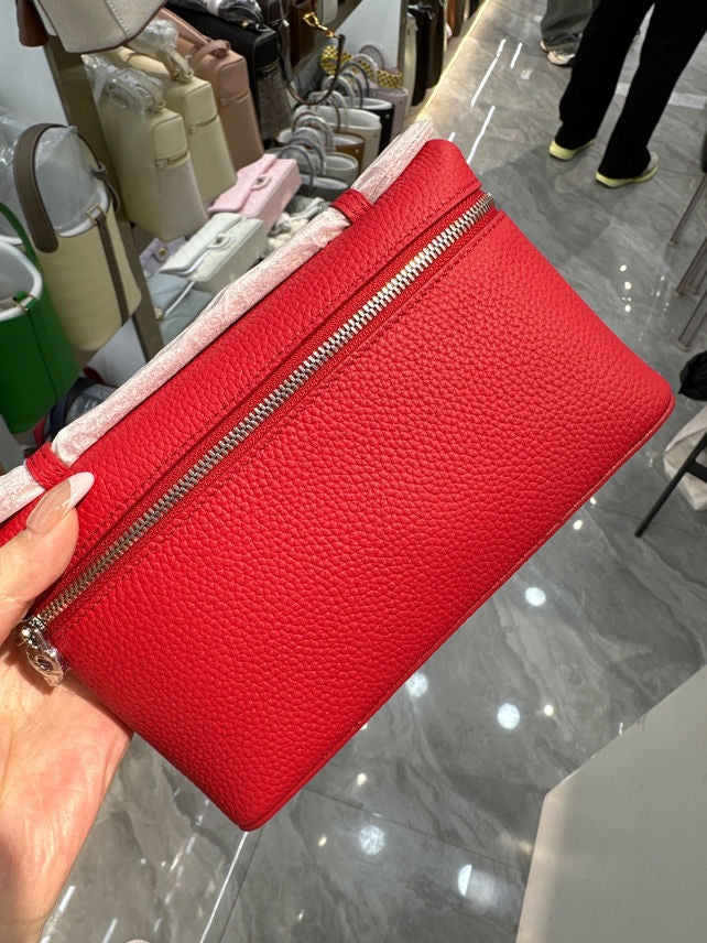 Women's Leather Lunch Box First Layer Cowhide Hand Shoulder Bags