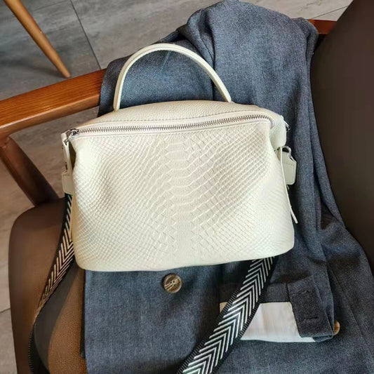 Women's Portable Versatile Soft Leather Large Capacity Shoulder Bags