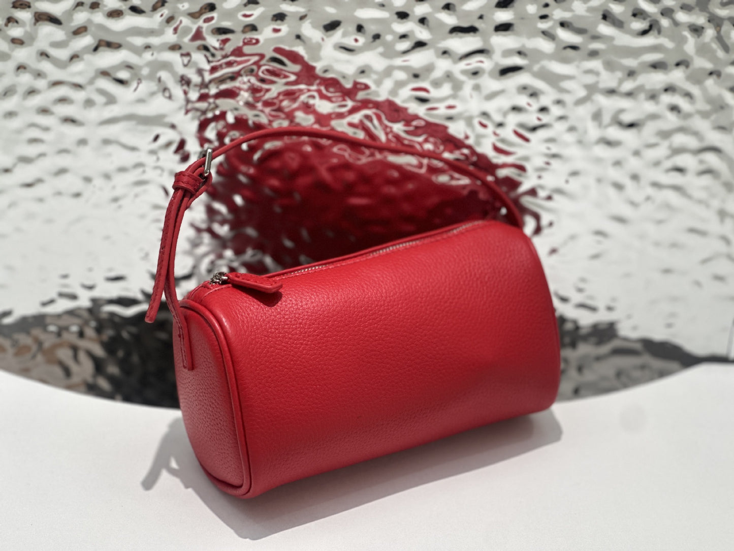 Women's Five Nine Pencil Box First Layer Cowhide High-grade Crossbody Bags