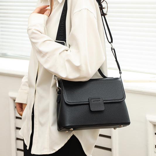 Women's Genuine Leather Fashionable First Layer Cowhide Handbags