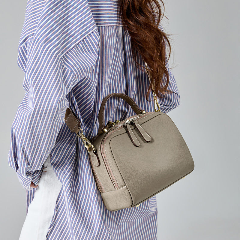 Women's Top Layer Cowhide Leather High-grade Retro Crossbody Bags