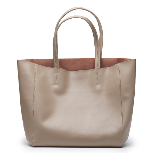 Capacity Commuter Mummy Shopping Cowhide Big Shoulder Bags