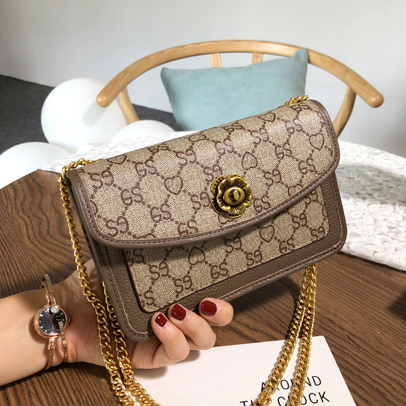 Women's Graceful Chain Underarm Fashion Printed Shoulder Bags