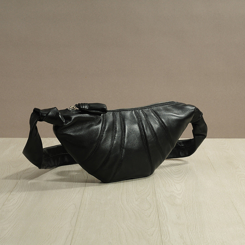 Sheepskin Upgraded Leather Croissant Can Be Crossbody Bags