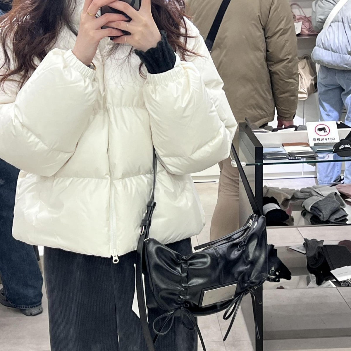 Casual Design Bow Drawstring Underarm Dumpling Shoulder Bags